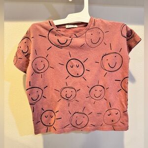 Rice & sky happy face tee size 110